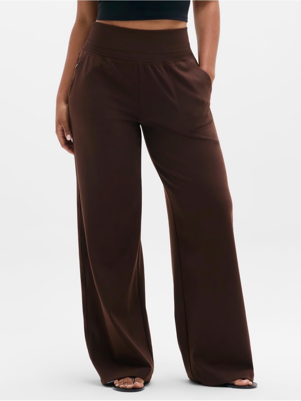 Athleta Venice High Rise Wide Leg Pant  Size 1X. Woodland Brown. New without tag
